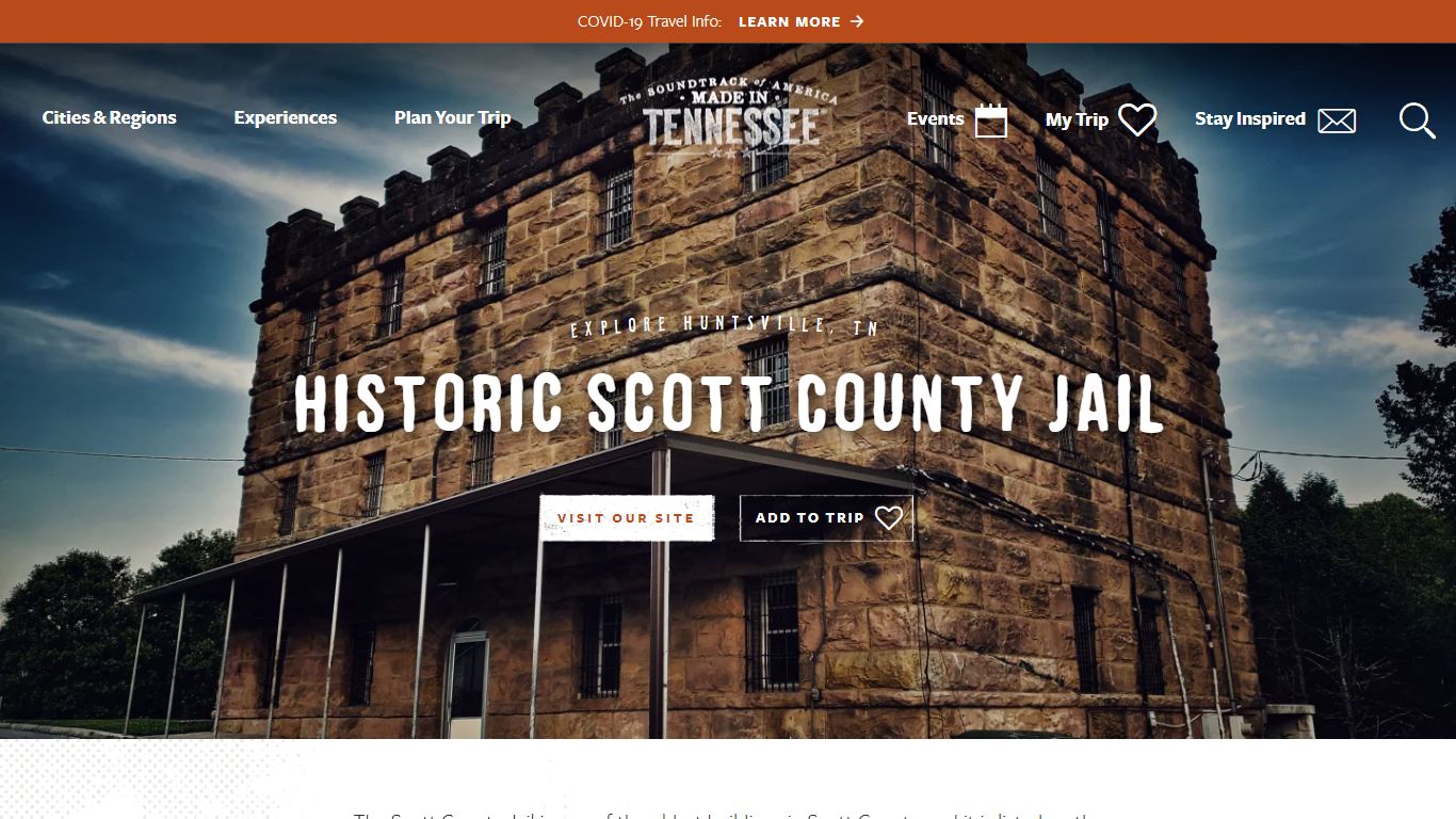Historic Scott County Jail in Huntsville, TN - Tennessee Vacation
